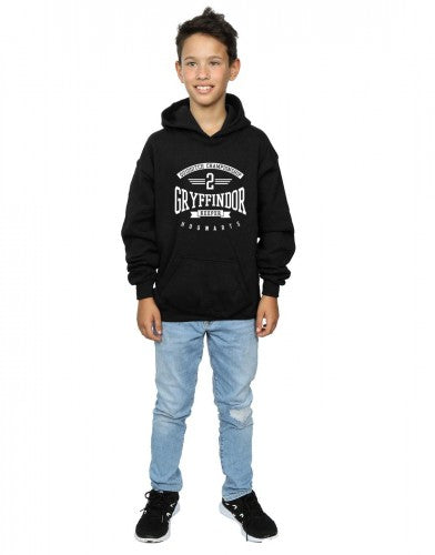 Black - Close up - Harry Potter Boys Gryffindor Keeper Cotton Hoodie