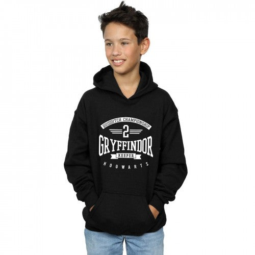 Black - Lifestyle - Harry Potter Boys Gryffindor Keeper Cotton Hoodie