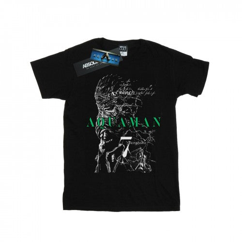 Front - DC Comics Womens/Ladies Aquaman The Trench Sketch Cotton Boyfriend T-Shirt