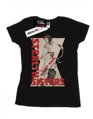 Front - Marvel Womens/Ladies Black Widow Movie Stealth Sisters Cotton T-Shirt