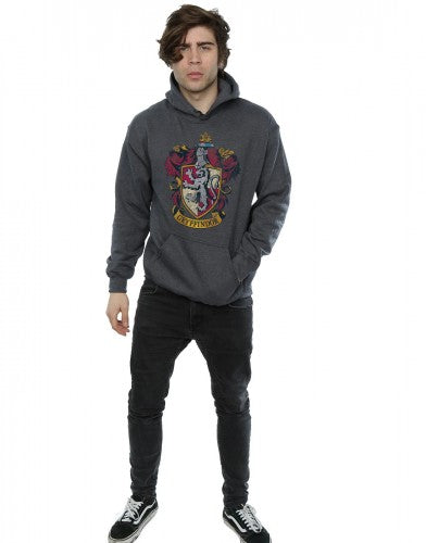 Dark Heather - Lifestyle - Harry Potter Mens Gryffindor Hoodie