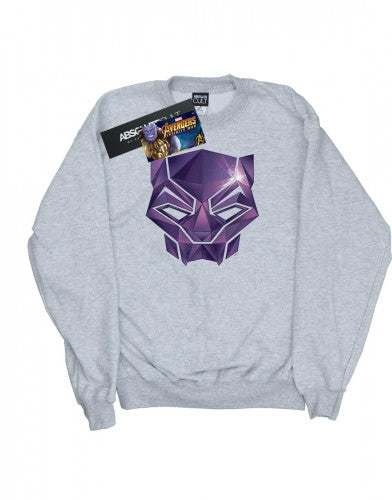 Front - Marvel Mens Avengers Infinity War Black Panther Geometric Cotton Sweatshirt