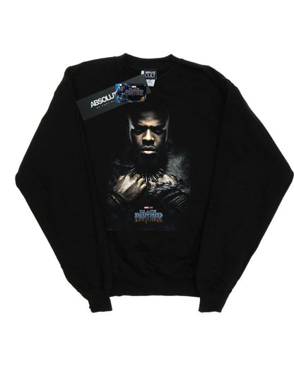 Front - Marvel Womens/Ladies Black Panther M´Baku Poster Sweatshirt
