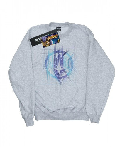 Front - Marvel Mens Avengers Infinity War Guardian Lines Cotton Sweatshirt