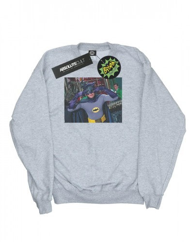 Front - DC Comics Girls Batman TV Series Batdance Photo Sweatshirt