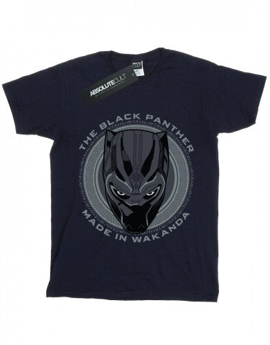 Front - Marvel Girls Black Panther Made in Wakanda Cotton T-Shirt