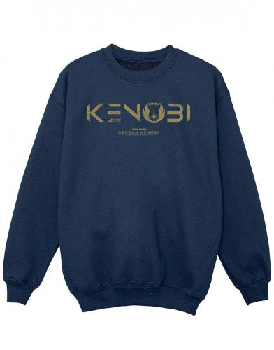 Front - Star Wars Girls Obi-Wan Kenobi Logo Sweatshirt