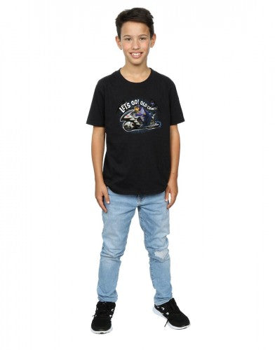 Black - Lifestyle - DC Comics Boys Batman TV Series Bat Bike T-Shirt