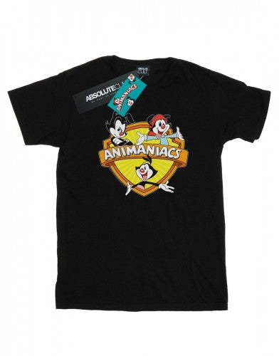 Front - Animaniacs Mens Logo Crest T-Shirt