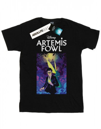 Front - Disney Womens/Ladies Artemis Fowl Book Cover Cotton Boyfriend T-Shirt