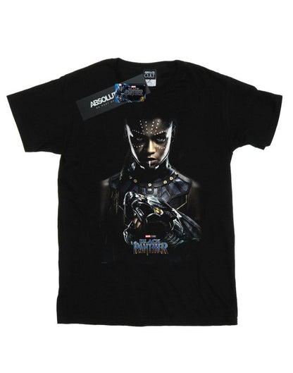Front - Marvel Girls Black Panther Shuri Poster Cotton T-Shirt