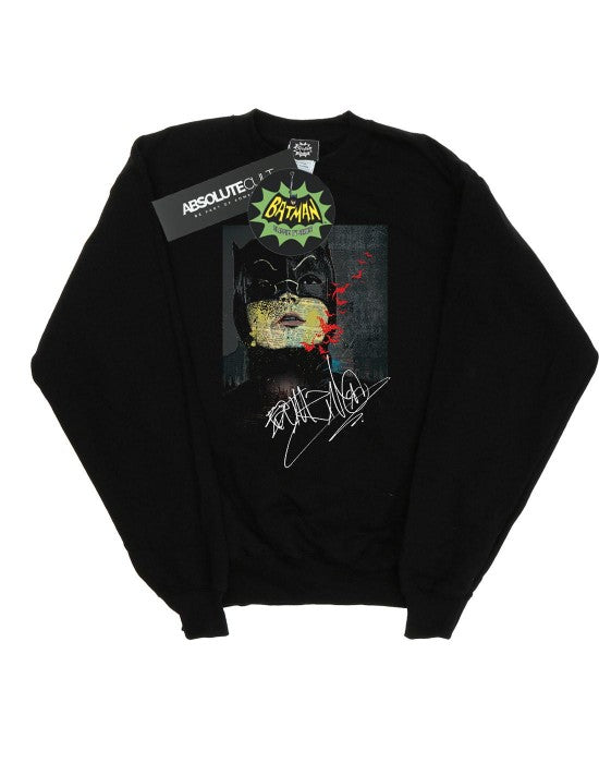 Front - DC Comics Womens/Ladies Batman TV Series Signature Painting Sweatshirt