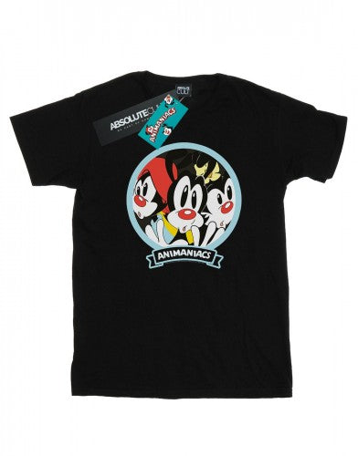 Front - Animaniacs Mens Fisheye Group T-Shirt
