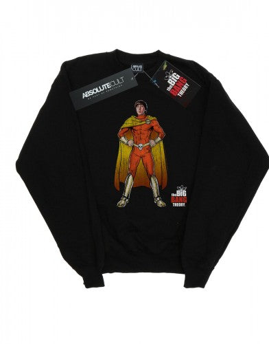 Front - The Big Bang Theory Mens Howard Superhero Cotton Sweatshirt