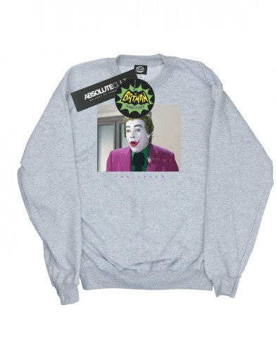 Front - DC Comics Womens/Ladies Batman TV Series Joker Photograph Sweatshirt