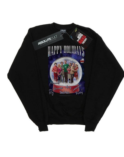Front - The Big Bang Theory Mens Happy Holidays Cotton Sweatshirt
