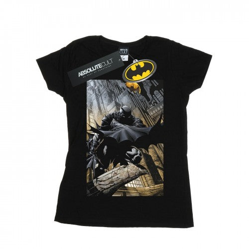Front - DC Comics Womens/Ladies Batman Night Gotham City Cotton T-Shirt