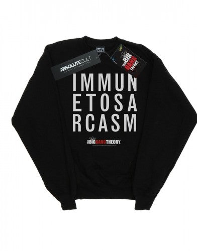 Front - The Big Bang Theory Mens Immune To Sarcasm Cotton Sweatshirt