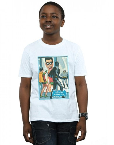 White - Back - DC Comics Boys Batman TV Series Dynamic Duo T-Shirt