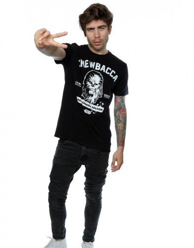 Black - Lifestyle - Star Wars Mens Collegiate Chewbacca Heather T-Shirt