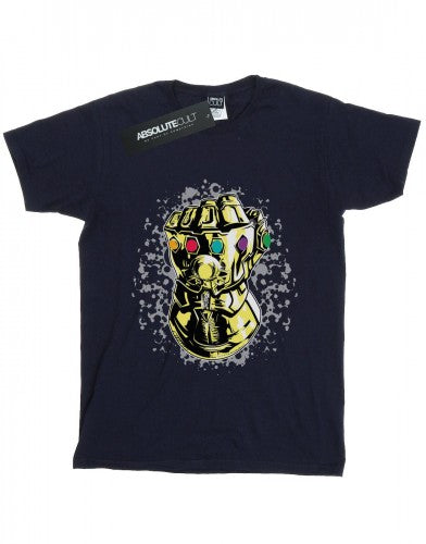 Front - Marvel Womens/Ladies Avengers Infinity War Thanos Fist Cotton Boyfriend T-Shirt