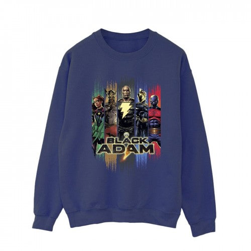 Front - DC Comics Mens Black Adam JSA Complete Group Cotton Sweatshirt