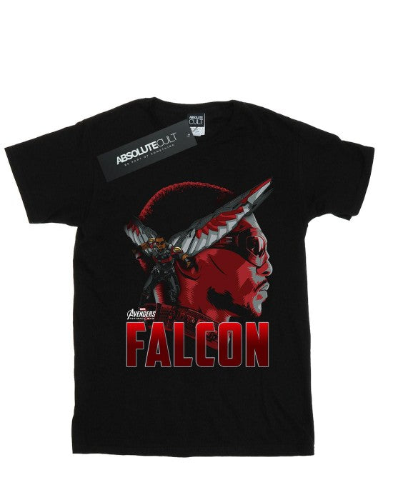 Front - Marvel Womens/Ladies Avengers Infinity War Falcon Character Cotton Boyfriend T-Shirt