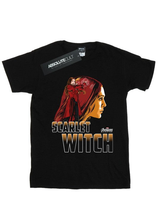 Front - Marvel Womens/Ladies Avengers Infinity War Scarlet Witch Character Cotton Boyfriend T-Shirt