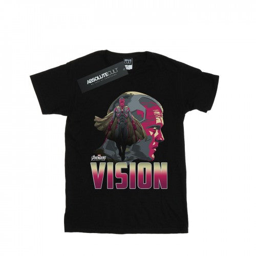 Front - Marvel Womens/Ladies Avengers Infinity War Vision Character Cotton Boyfriend T-Shirt