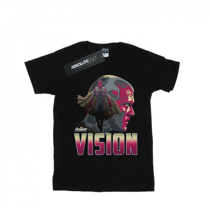 Front - Marvel Womens/Ladies Avengers Infinity War Vision Character Cotton Boyfriend T-Shirt