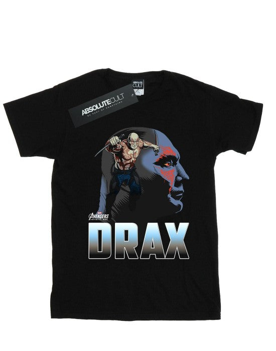Front - Marvel Womens/Ladies Avengers Infinity War Drax Character Cotton Boyfriend T-Shirt