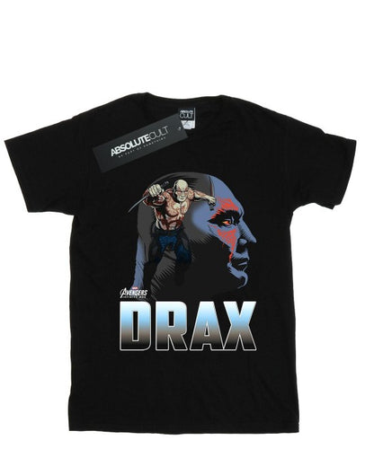 Front - Marvel Womens/Ladies Avengers Infinity War Drax Character Cotton Boyfriend T-Shirt