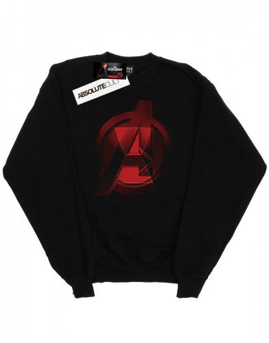 Front - Marvel Mens Black Widow Movie Avengers Logo Cotton Sweatshirt