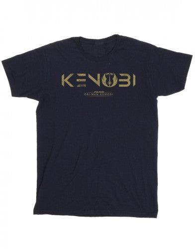 Front - Star Wars Girls Obi-Wan Kenobi Logo Cotton T-Shirt