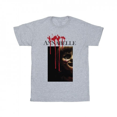 Front - Annabelle Mens Peep Poster T-Shirt