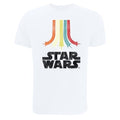 Front - Star Wars Girls Rainbow Cotton T-Shirt