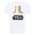 Front - Star Wars Girls Rainbow Cotton T-Shirt