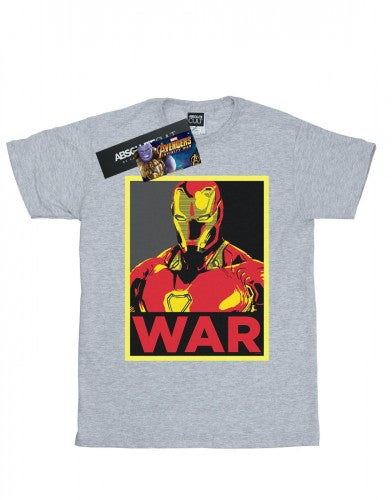 Front - Marvel Womens/Ladies Avengers Infinity War Iron Man War Cotton Boyfriend T-Shirt