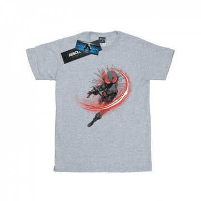 Front - DC Comics Mens Aquaman Black Manta Flash T-Shirt