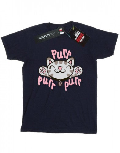 Front - Big Bang Theory Womens/Ladies Soft Kitty Purr Cotton Boyfriend T-Shirt