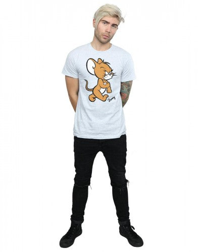 Sports Grey - Close up - Tom and Jerry Mens Angry Mouse T-Shirt