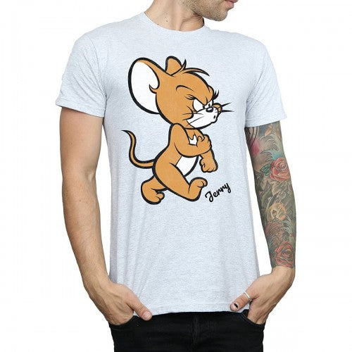 Front - Tom and Jerry Mens Angry Mouse T-Shirt