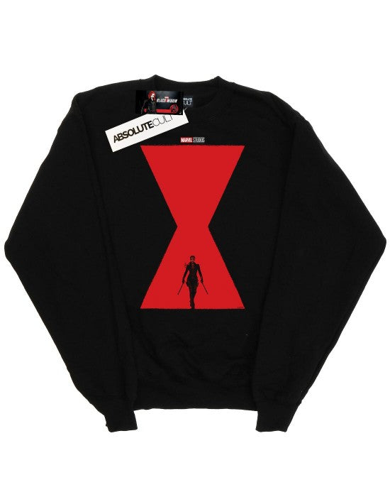 Front - Marvel Mens Black Widow Movie Poster Cotton Sweatshirt