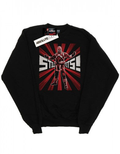 Front - Marvel Mens Black Widow Movie Red Sparrow Fits Cotton Sweatshirt