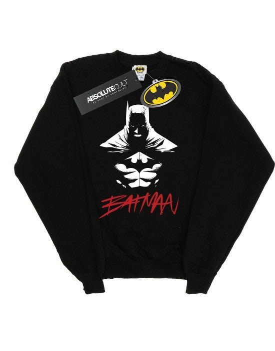Front - DC Comics Mens Batman Shadows Cotton Sweatshirt