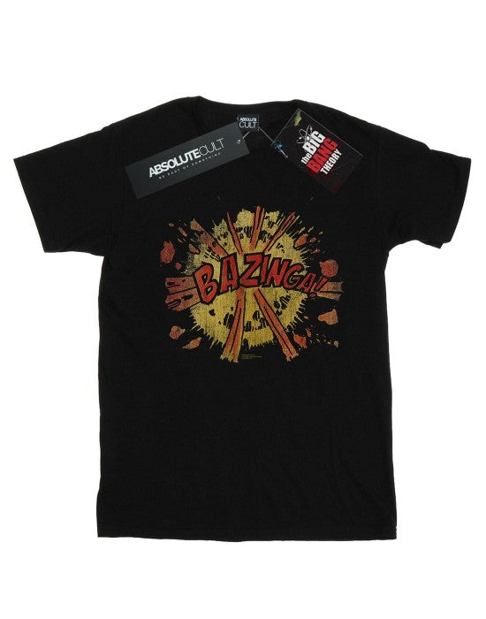 Front - The Big Bang Theory Womens/Ladies Bazinga Explosion Cotton Boyfriend T-Shirt