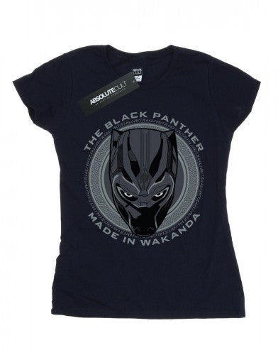 Front - Marvel Womens/Ladies Black Panther Made in Wakanda Cotton T-Shirt