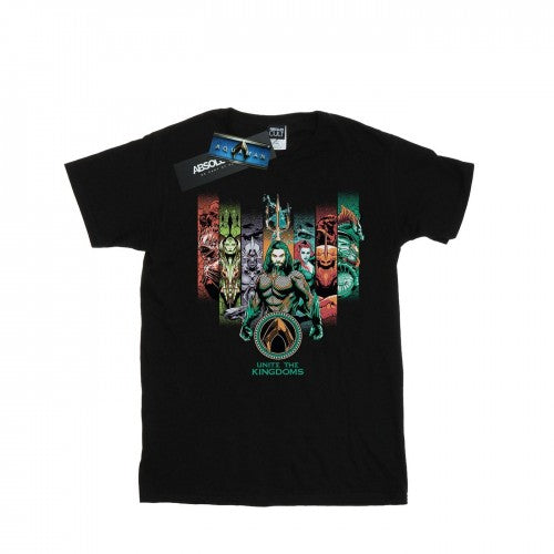 Front - DC Comics Mens Aquaman Unite The Kingdoms T-Shirt