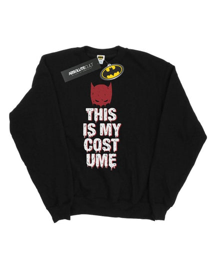 Front - DC Comics Mens Batman This Is My Costume Cotton Sweatshirt
