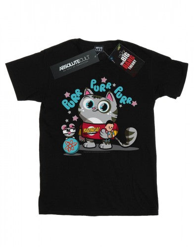 Front - The Big Bang Theory Womens/Ladies Bazinga Kitty Cotton Boyfriend T-Shirt
